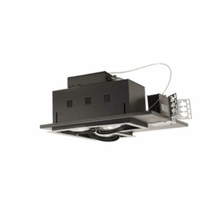 JESCO LIGHTING GROUP 3 - Light Double Gimbal Linear Recessed Line Voltage Fixture. MGP30-3LWB